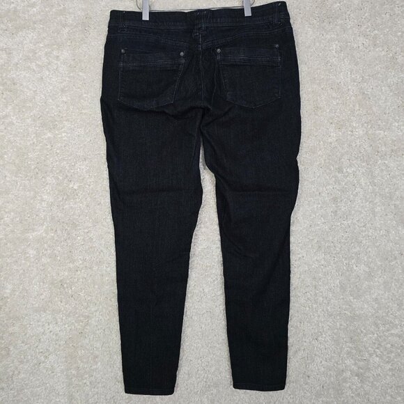 Democracy Women’s 14 Blue Ab Technology Skinny Jeans Stretch Dark Wash Denim - Picture 5 of 15